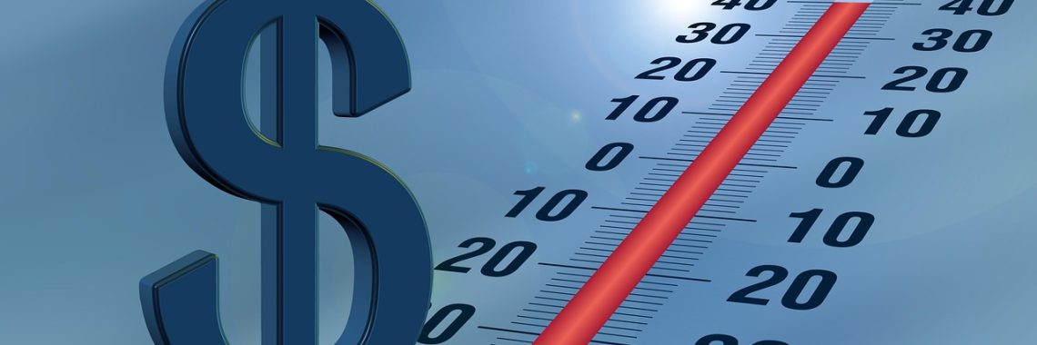 dollar, cost, finance, calculator, question of cost, climate costs, thermometer, global warming, temperature, impact, climate change, climate, national economy, climate protection, business, cost, cost, cost, cost, cost, thermometer, global warming, global warming, climate change, climate